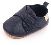 Retro Newborn First Day Toddler Shoes Classic PU Casual Sneakers Baby Boy Girl Rubber Sole Anti-slip Soft Leather Baby Shoes