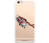 Funda original compatible con iPhone 6 o 6S con un diseño de Space Jam Taz