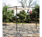 vidaXL Cenador de Jardín con Techo Retráctil 3x3m 180 g/m² Pérgola Color Taupé,  Antracita,  Blanco y mas