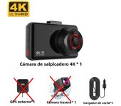 4K Front and Rear Camera Car Dvr WIFI Dash Cam for Cars GPS Camera for Vehicle Video Recorder Rear View Camera Night vision