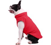 Fleece Vest Dog Sweater Warm Pullover Fleece Dog Jacket with Leash Ring Winter Pet Clothes for Small Dogs Cats Boy or Girl