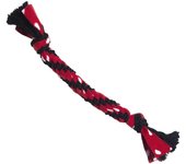 Signature Rope Dual Knot 20" para perros es de algodón y tela de vellón trenzado que se puede estirar todo lo que quieras sin hacer daño - Kong