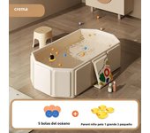 Durable Pet Tub Animal Puppy Collapsible Tubs Plastic Non-slip Base Colored Sphere High-capacity Enlarged Solid Color Shower Tub