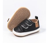 KIDSUN Baby Casual Shoes PU Leather Outdoor Walking Sneakers Soft Rubber Sole Non-Slip Infant Fairst Walkers Baby Crib Shoes