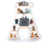 Letra de madera A estantería infantil Toniebox figuras estantería de pared Tonies caja de música Letra de madera A estantería infantil Toniebox figuras estantería de pared Tonies caja de música