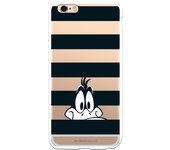 Funda original compatible con iPhone 6 Plus o 6S Plus con un diseño de Pato Lucas Franjas Negras