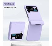 Solid Color Hinge Case for Samsung Galaxy Z Flip 5 3 4 5G Skin Feel Protective Fashion Hard 4-piece Set Flip4 Shockproof Cover