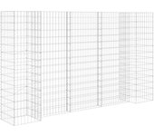 vidaXL Jardinera de gaviones forma de H alambre de acero Dimensiones 260 x 40 x 40 cm,  260 x 40 x 60 cm,  260 x 40 x 80 cm y mas