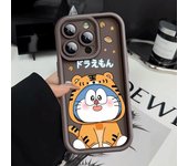 Cartoon D-Doraemon Phone Case for Apple iPhone 13 Mini 12 Pro 14 Plus XS Max 8 7 11 Pro XR SE 15ProMax Square Liquid Soft Cover