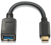 Nanocable Cable USB 3.1 Gen1 3A, USB-C/M-A/F, 15cm