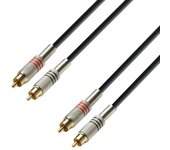 Adam Hall Cable RCA de Alta Calidad con Contactos Dorados y Manguitos Protectores 1m K3