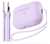 AirPods Pro Case Cover with Cleaner Kit,Soft Silicone Protective Case for Apple AirPod Pro 2nd/1st Generation Case for Women Men