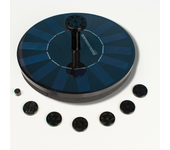 STARLYF Fuente Solar para Estanque Solar Powered Fountain, Fuente Solar Exterior con 7 Boquillas,  Funciona con luz solar, Ideal para: piscinas, estanques, baños de aves, patios traseros y decoración de jardines