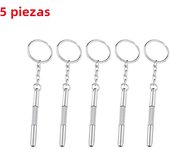 Steel Glasses Screwdriver Eyeglass Screwdriver Watch Repair Kit with Keychain Portable Hand Tools Precision Screwdriver Tools
