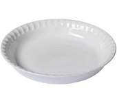 Pyrex Molde Tarta Gres Blanco Brillo 25,5x25,5x4cm Extra Resistente
