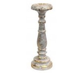 Soporte de vela mediano - oro blanco