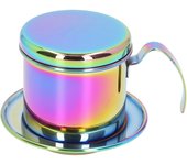 Cafetera vietnamita colorida hecha a mano, cafetera de goteo, filtro de café para cafetería casera