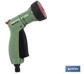 Pistola de riego con control de caudal