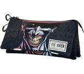 DC Comics Joker Crazy ECO Triple Pencil Case, Black