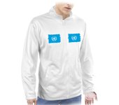 MERCHANDMANIA CHAQUETA TECNICA CON 2 IMPRESIONES bandera naciones unidas pais gobierno mundial 2 logos jacket