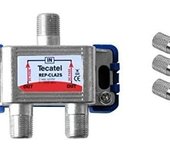 TECNOVOZ Tecatel KRCLA2S3C - Repartidor TV Satélite Interior - Conector F - 2 Salidas - Gris