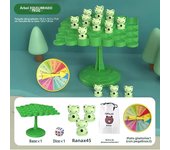 Fun Frog Balance Tree Children Math Toys Balancing Board Game Parent-child Interaction Tabletop Balance Game Toy Gift for Kids