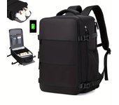 Mochila para portátil de mujer, bolso de viaje aprobado por las aerolíneas, mochila universitaria con carga USB, mochila con compartimento para zapatos que se adapta a un portátil de 15,6 pulgadas, mochila para el regreso a la escuela.