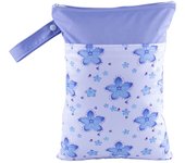 BIAI 25*35cm Wet Storage Bag Washable Diaper Nappy Bag Waterproof Beach Bag Double Pocket with Zippers Travel Makeup Storage Bag