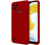 Funda Silicona Líquida Ultra Suave para Realme C21Y / C25Y color Roja