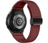 Genuine Leather+silicone Strap for Samsung Galaxy Watch 7 6 5 44mm 40mm 20 Bracelet Galaxy Watch 6 4 Classic 47mm 46mm 43mm 42mm