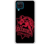 Funda original compatible con Samsung Galaxy A12 5G - Baskonia escudo rojo fondo negro