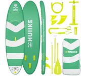 Tabla Paddle Surf Hinchable con Accesorios Premium - HUIIKE | Tabla Padel Surf Hinchable con Remo de Aluminio Inflador Leash | PadelSurf Stand Up Paddle Board Gran Estabilidad Resistencia | SUP Board