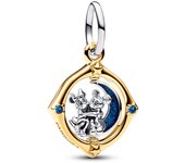 Pandora Charm en plata de ley y con un recubrimiento en oro de 14k Luna 762955C01 , para Mujer