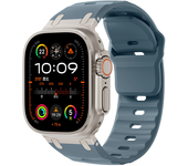 Sport Silicone Strap for Apple watch ultra 2 band 49mm Stainless Steel correa bracelet iwatch Series 9 8 7 SE 10 45mm 44mm 46mm
