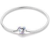 Original Bracelet 925 Silver Colorful Love Zircon Women's Jewelry Romantic Valentine's Day Gift