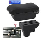 For Opel Corsa D Armrest For Opel Corsa Car Armrest box Curved Surface leather Car Storage Box Simple installation Interior