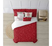 BL BELUM - Funda nórdica navidad 50% algodón - 50% poliéster- Funda nórdica con botones Laponia 9 - Funda Nórdica Extrasuave - Funda Nórdica 100% Made in Spain