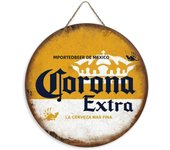 Vintage Round Beer Brand Wooden Sign Retro Wood Sign Poster Wall Art Hanging Board Decor for Bar Club Man Cave Home Fun Gift