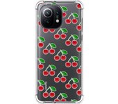 Tumundosmartphone Funda Silicona Antigolpes para Xiaomi Mi 11 5G diseño Cerezas Dibujos