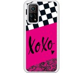 Funda compatible con Xiaomi Mi 10T/Mi 10T Pro - Diseño Xoxo fondo rosa
