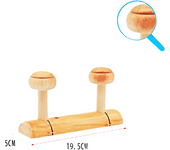 LILI HOME Percha Colgador de Madera con 6 Pomos 66.5 Cm