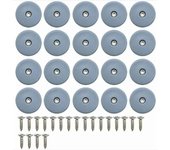 20 piezas de muebles de teflón se desliza Silla de uñas Teflon Glide,22MM