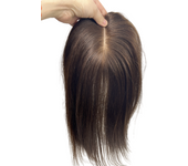 12x13cm Silk Base Human Hair Topper for Women Natural Scalp Top Straight European Hair Clip in Hairpiece Free Part Remy