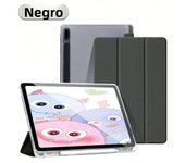 For Samsung Galaxy Tab S9 FE 11 Plus S9 S8 S7 Plus FE 12.4 in Case Transparent Back Tablet Cover For Tab S7 S8 11"Pencil Holder