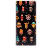 Funda compatible con Xiaomi Mi 9T (Redmi K20) - Patron mascaras africanas