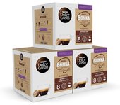 NESCAFÉ Dolce Gusto Bonka Ristretto, 48 cápsulas, Intensidad 8, Café Arábica y Robusta ( pack  3 x 16)