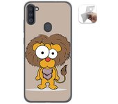 Tumundosmartphone Funda Gel Tpu para Samsung Galaxy A11 / M11 diseño Leon Dibujos