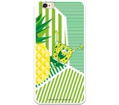 Funda original compatible con iPhone 6 o 6S con un diseño de Bob Esponja Franjas Verdes