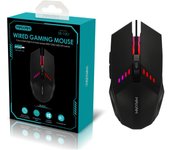 RATÓN ÓPTICO USB GAMING MAXAM EFECTO LUCES 800/1200/1600 DPI