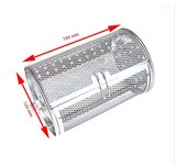 Stainless Steel Grill Rotisserie Oven For Kitchen Fry Basket Coffee Bean Grilled Cage Drum Rack Air Fryer Accessories